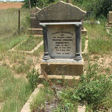 SWANEPOEL Helena Johanna nee DE WET 1846-1918