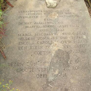 TONDER , van :: COETSEE 