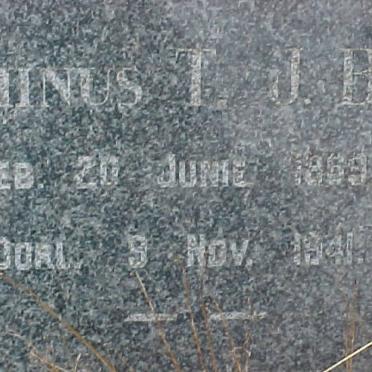 BESTER Marthinus T.J. 1869-1941