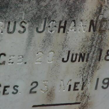 FOURIE Petrus Johannes 1842-1916