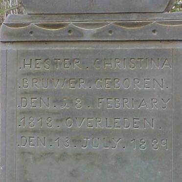 BRUWER Hester Christina 1818-1889