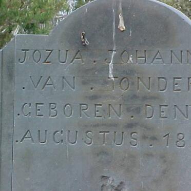TONDER Jozua Johannes, van 1826-1913