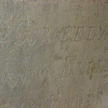 TONDER Cornelya Susanna Ellizabeth, van nee ALBERTS 1812-1881