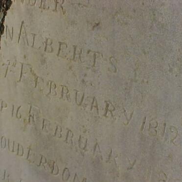 TONDER Cornelya Susanna Ellizabeth, van nee ALBERTS 1812-1881