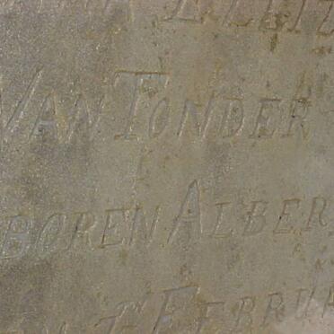 TONDER Cornelya Susanna Ellizabeth, van nee ALBERTS 1812-1881