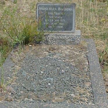 TONDER Johanna Maria Barendina, van nee KRUGER 1877-1961