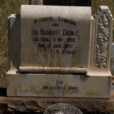 CRONJE Isa Haarhoff nee ROSS 1888-1947