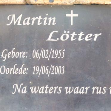 LOTTER Martin 1955-2003