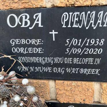 PIENAAR Oba 1938-2020