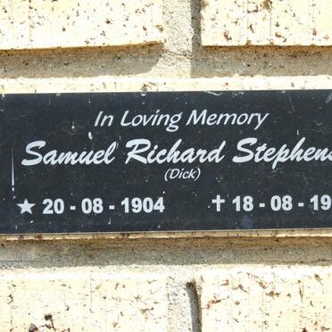 STEPHENS Samuel Richard 1904-1996