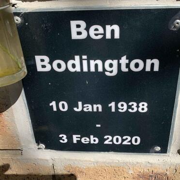 BODINGTON Ben 1938-2020