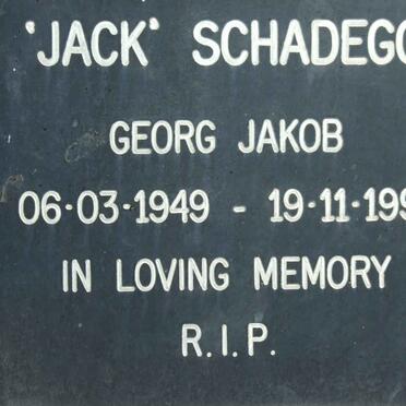 SCHADEGG Georg Jakob 1949-1996