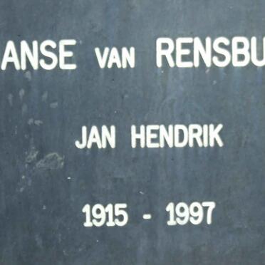 RENSBURG Jan Hendrik, Janse van 1915-1997