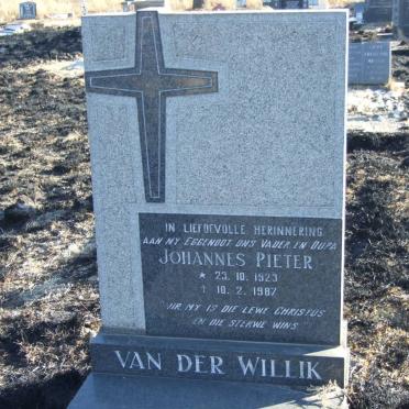 WILLIK Johannes Pieter, van der 1923-1987