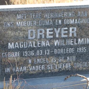 DREYER Magdalena Wilhelmina 1936-1995