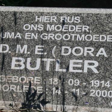 BUTLER D.M.A. 1914-2000