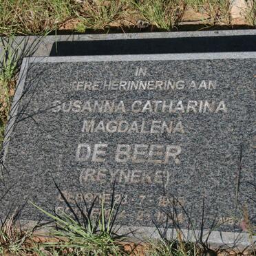 BEER Susanna Catharina Magdalena, de nee REYNEKE 19?8-1994