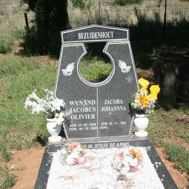BEZUIDENHOUT Wynand Jacobus Olivier 1938-2006 &amp; Jacoba Johanna 1941-