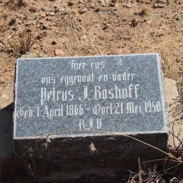 BOSHOFF Petrus J. 1866-1950