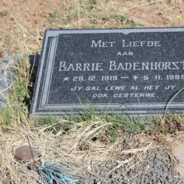 BADENHORST Barrie 1919-1989
