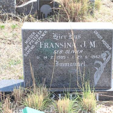 BREEDT Fransina J.M. nee OLIVIER 1905-1962