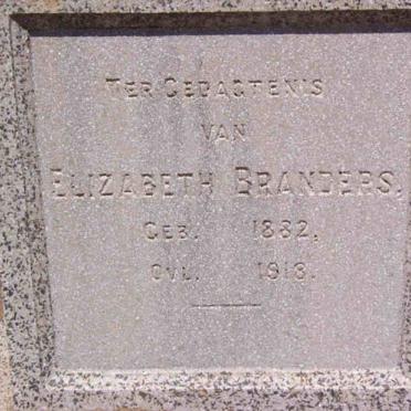 BRANDERS Elizabeth 1882-1918