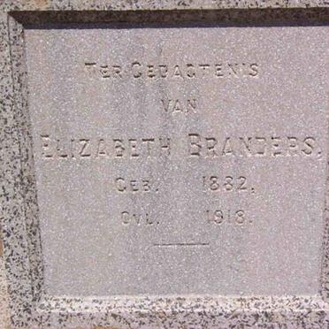 BRANDERS Elizabeth 1882-1918