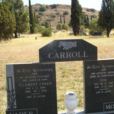 CARROLL Clement Owen 1894-1979 &amp; Ida 1896-1992