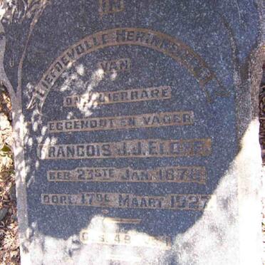 ELOFF Francois J.J. 1876-1927