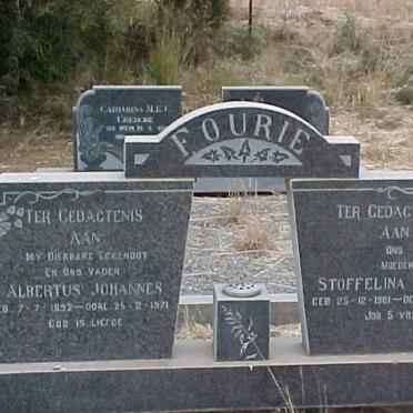 FOURIE Albertus Johannes 1892-1971 &amp; Stoffelina Jacoba 1901-1978