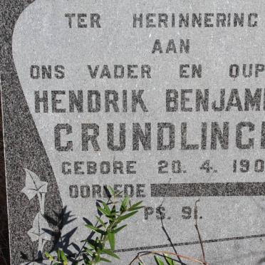 GRUNDLINGH Hendrik Benjamin 1906- &amp; J.L. Du TOIT 1912-1973 :: GRUNDLINGH Hendrik Benjamin 1941-1956