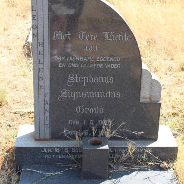 GROVÉ Stephanus Sigusmundus 1906-1962