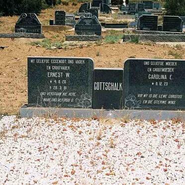 GOTTSCHALK Ernest W. 1920-1981 &amp; Carolina E. 1923-