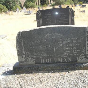 HOFFMAN Josias Mathiem 1882-1963 &amp; Maria Susanna JOUBERT 1892-1949