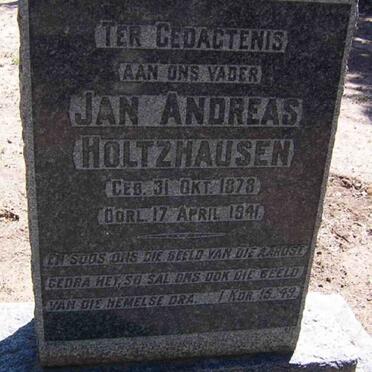 HOLTZHAUSEN Jan Andreas 1878-1941