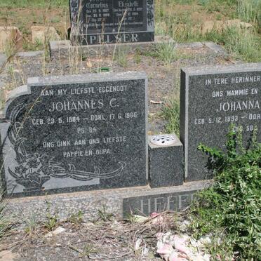 HEFER Johannes A.1884-1966 &amp; Johanna A. 1893-1978