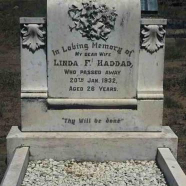 HADDAD Linda F. -1932