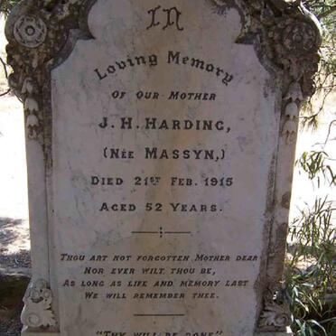 HARDING J.H. nee MASSYN -1915