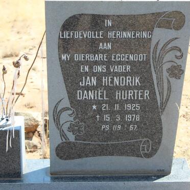HURTER Jan Hendrik Daniel 1925-1978