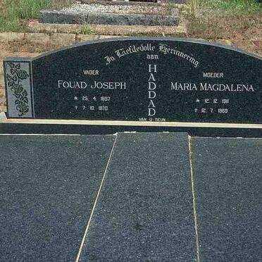 HADDAD Fouad Joseph 1897-1970 &amp; Maria Magdalena 1911-1969