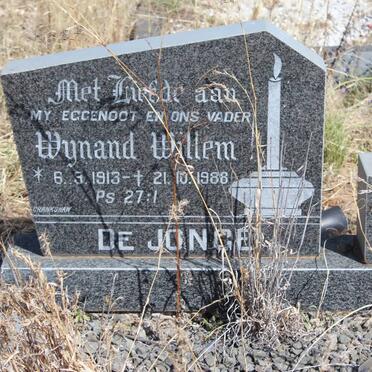 JONGE Wynand Willem, de 1913-1988