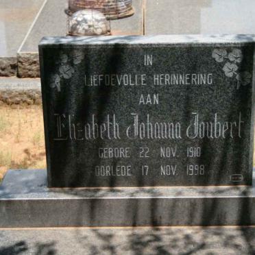 JOUBERT Elizabeth Johanna 1910-1998