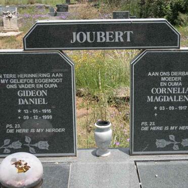 JOUBERT Gideon Daniel 1915-1999 &amp; Cornelia Magdalena 1917-2009