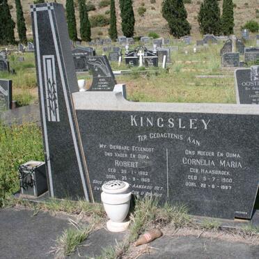 KINGSLEY Robert 1882-1968 &amp; Cornelia Maria HAASBROEK 1900-1987