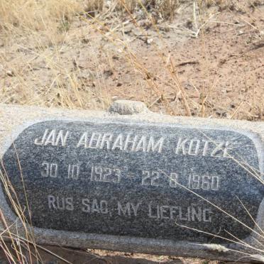 KOTZÉ Jan Abraham 1923-1960