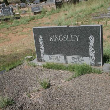 KINGSLEY Henry St.C. 1877-1967 &amp; Maggie S. KRIEL 1886-1982