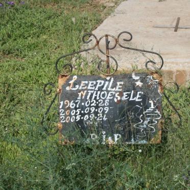 LEEPILE Nthoesele 1967-2005