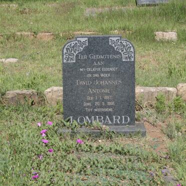 LOMBARD David Johannes Antonie 1897-1966