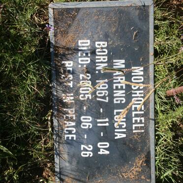 MOSHOELELI Mareng Lucia 1967-2005