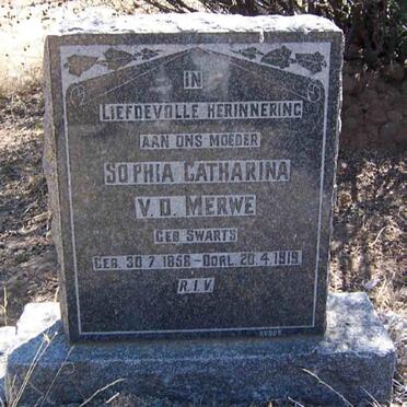 MERWE Sophia Catharina,van der nee SWARTS 1858-1919